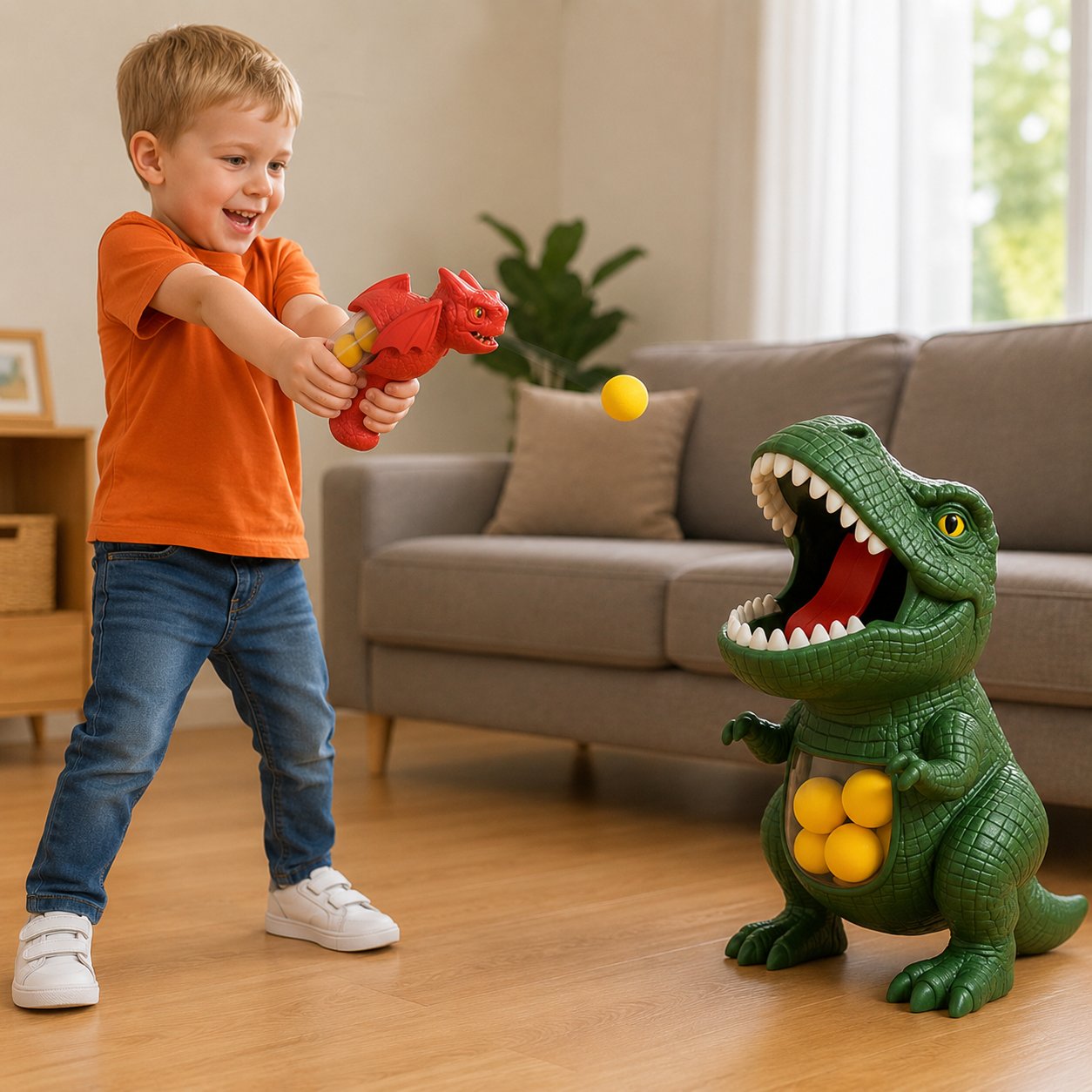 DinoBlast | Dinosaur Foam Ball Blaster Kids