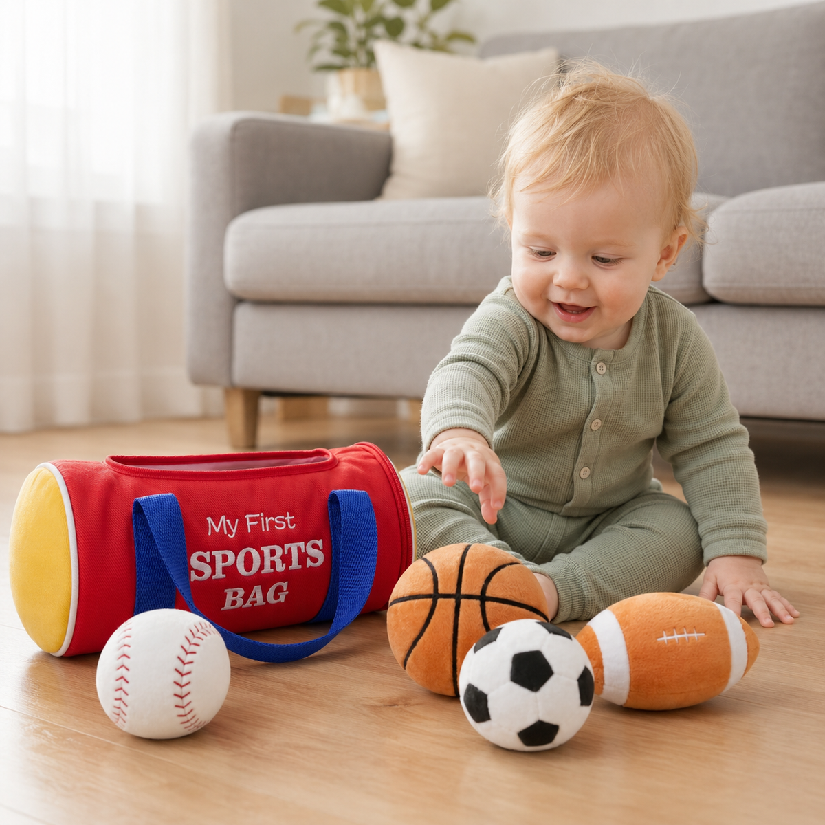 SportBudz | Baby Plush Sports Toy Bag