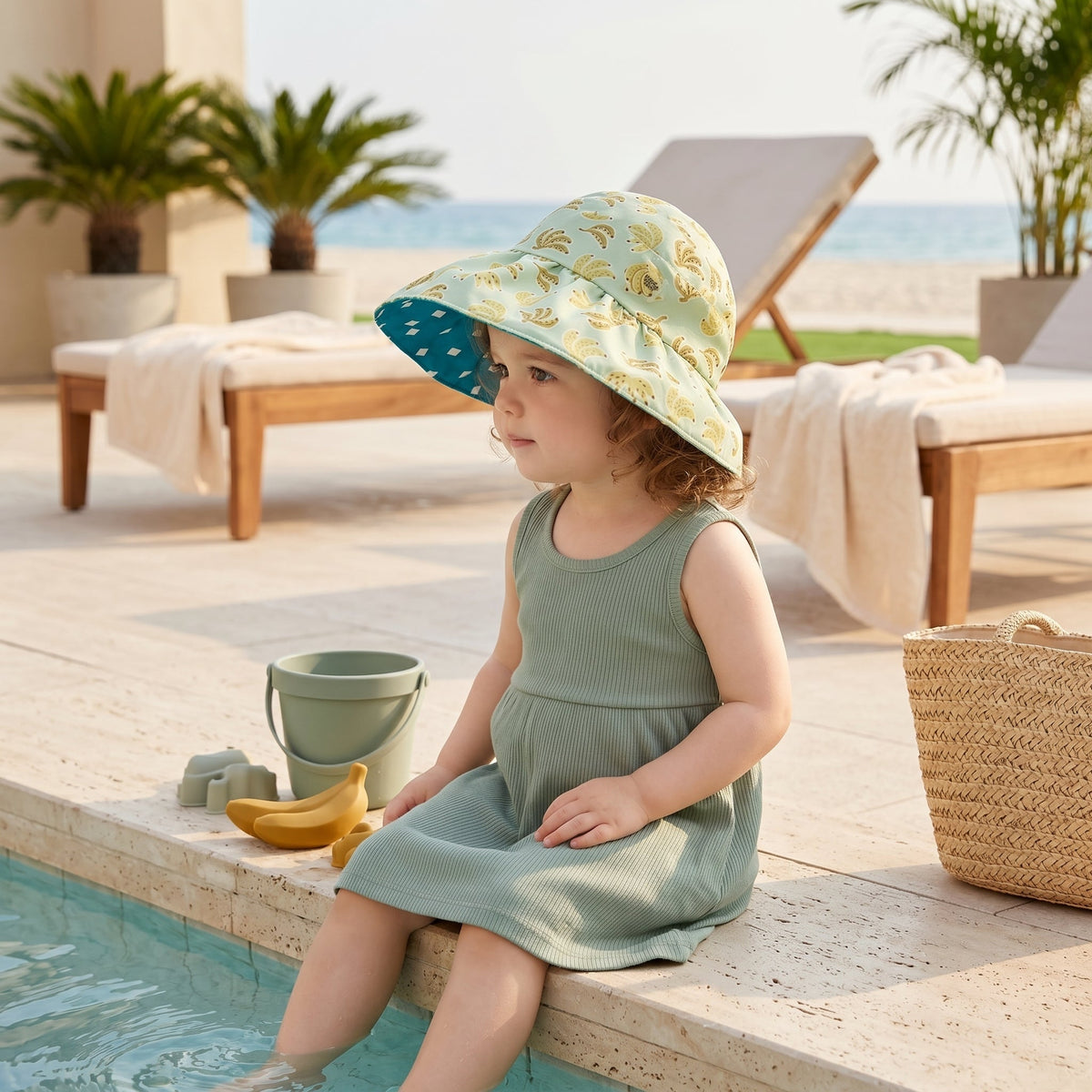 BreezeShield Baby Sun Hat Wide Brim 1