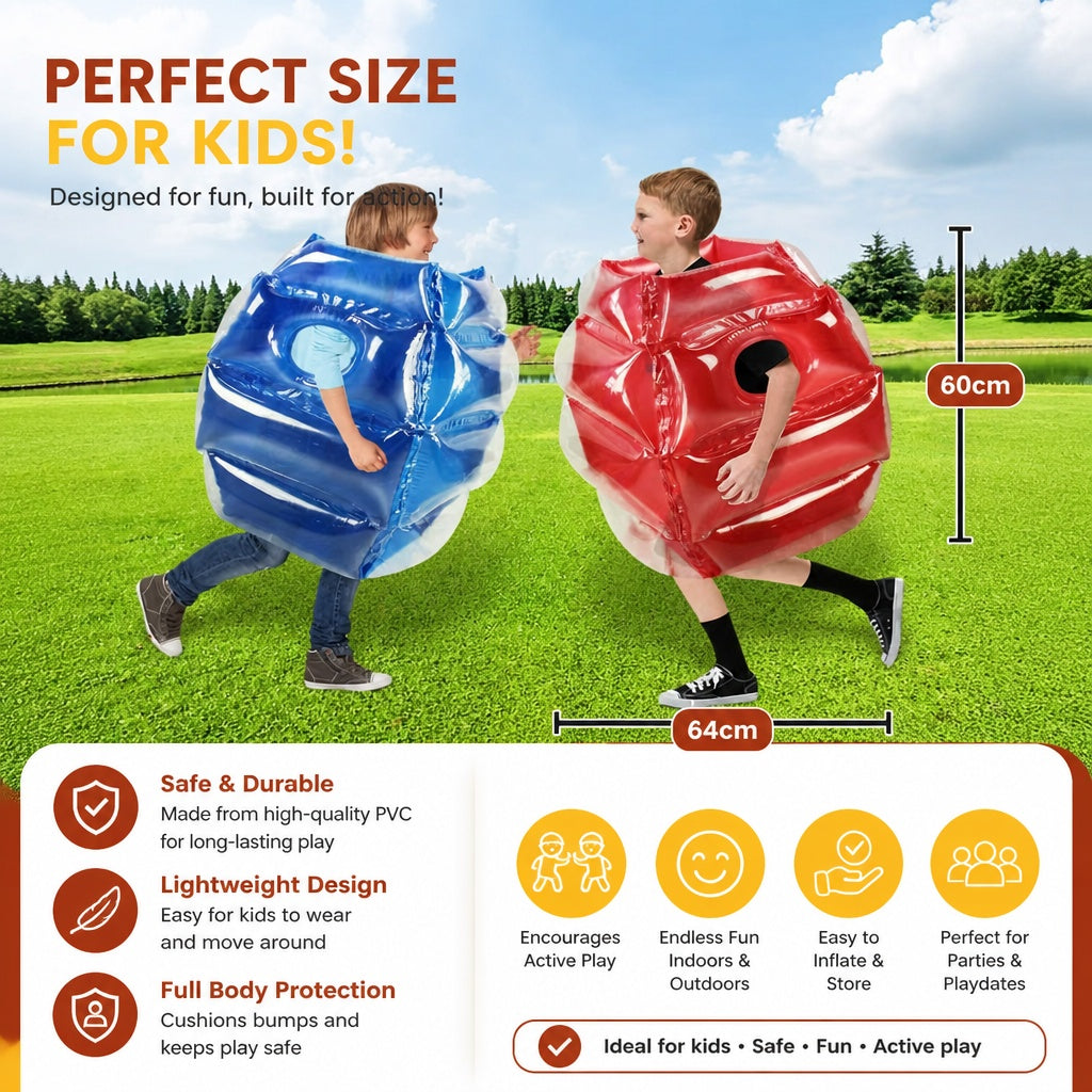 BumpRush Inflatable Bumper Ball Suit Kids 1