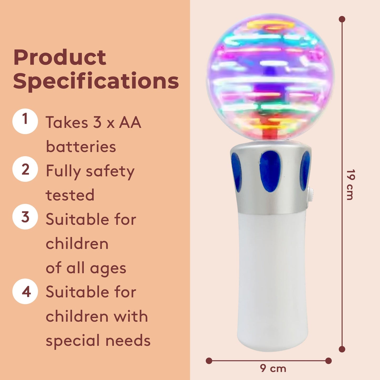 GlowWandz Light Up Wand Sensory Toy 2