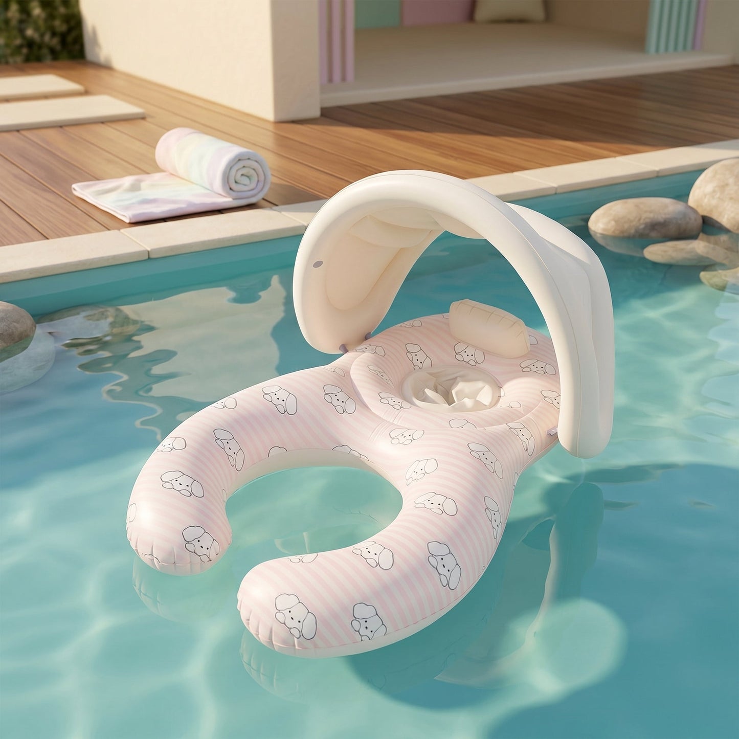 MariBuoy Baby Pool Float Sun Canopy 2
