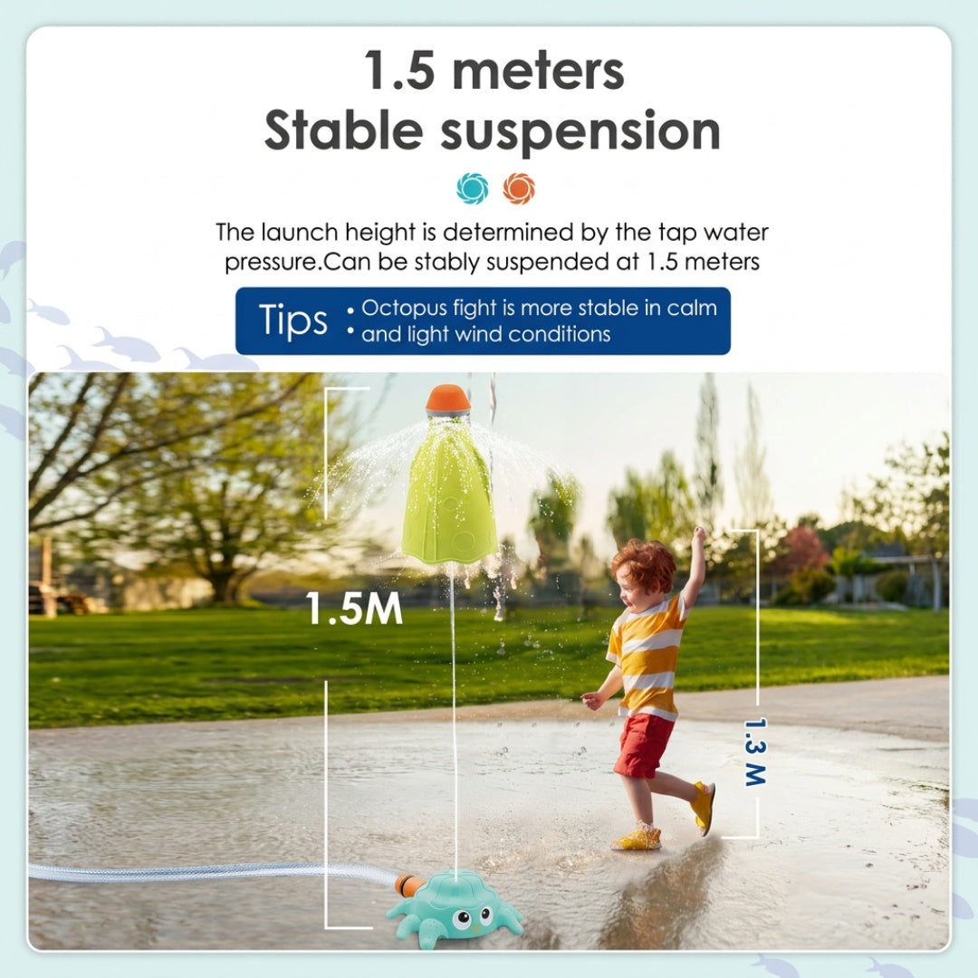 OctoSprey Kids Backyard Sprinkler Water Toy 5