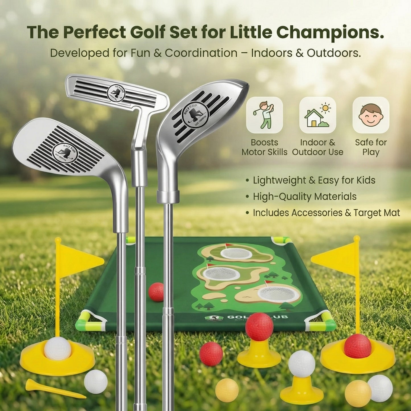 PuttGrove Kids Mini Golf Set Indoor 4