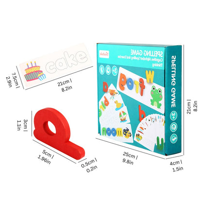 LetterLoom | Kids Spelling Game Wooden Letters