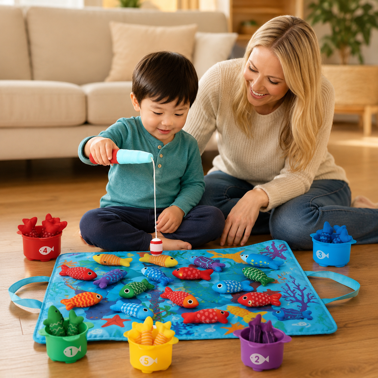 CastleCatch | Montessori Fishing Toy Toddler