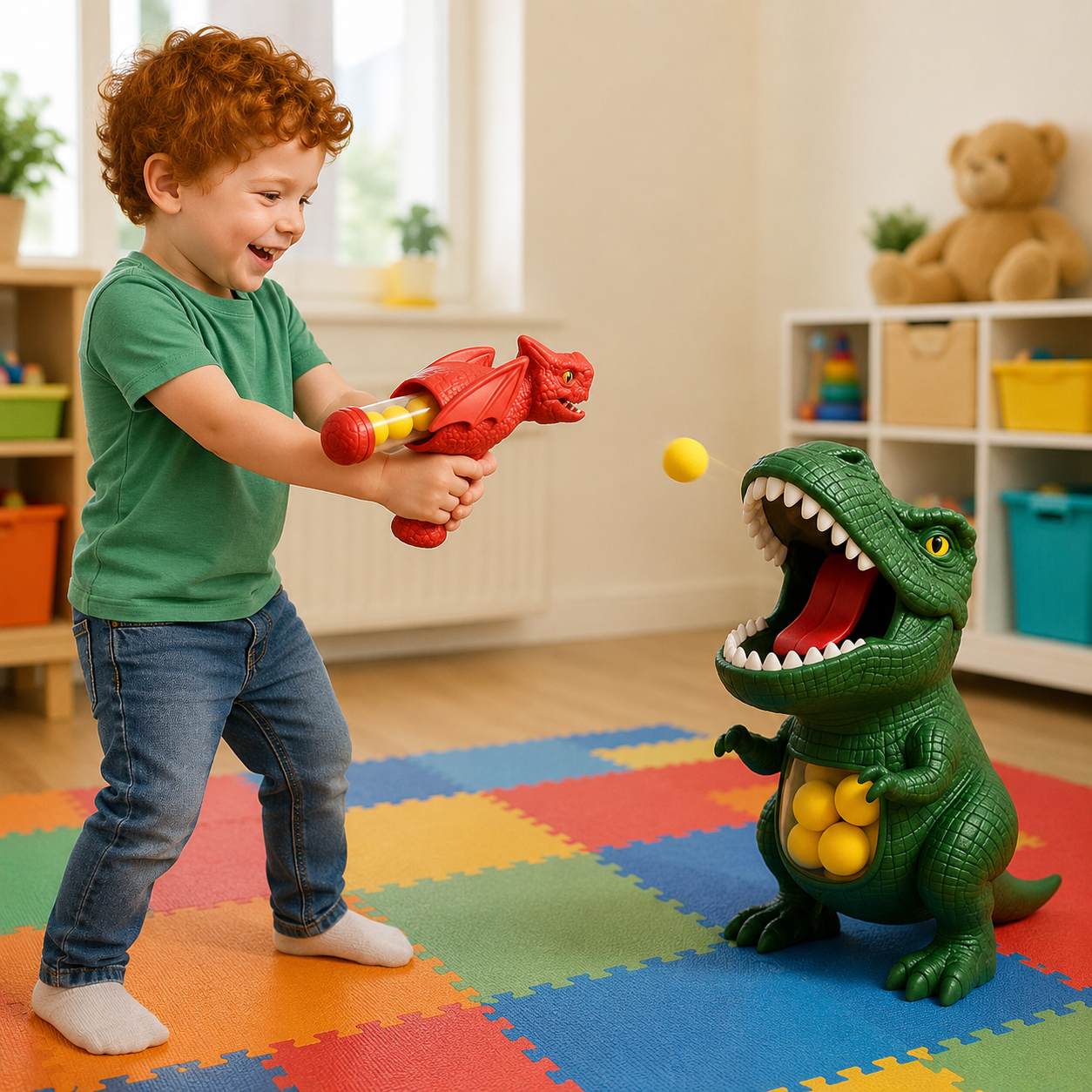 DinoBlast | Dinosaur Foam Ball Blaster Kids
