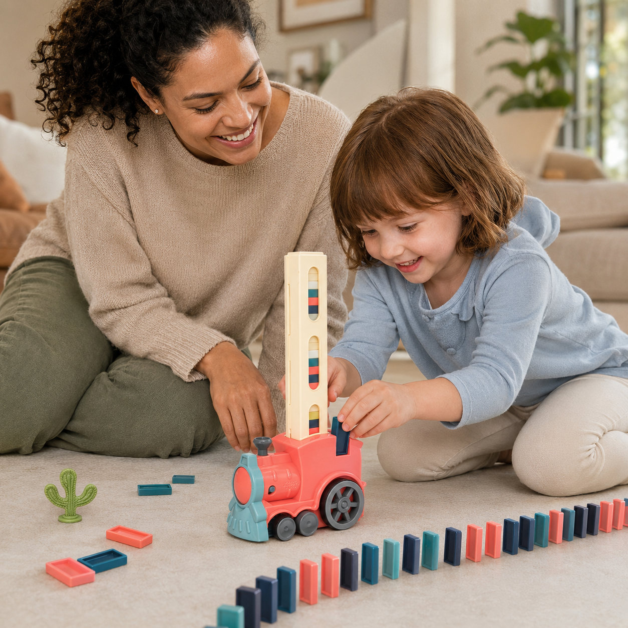 DominoRush | Domino Train Set Kids Educational