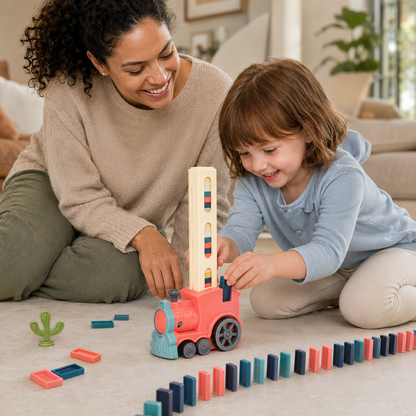 DominoRush | Domino Train Set Kids Educational