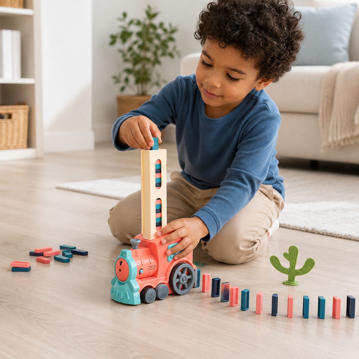 DominoRush | Domino Train Set Kids Educational