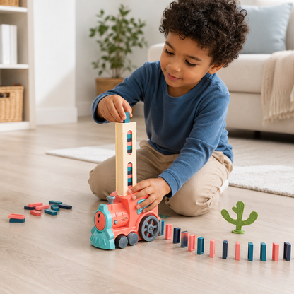 DominoRush | Domino Train Set Kids Educational