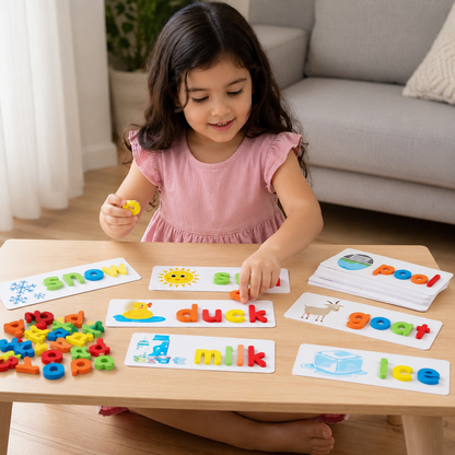 LetterLoom | Kids Spelling Game Wooden Letters