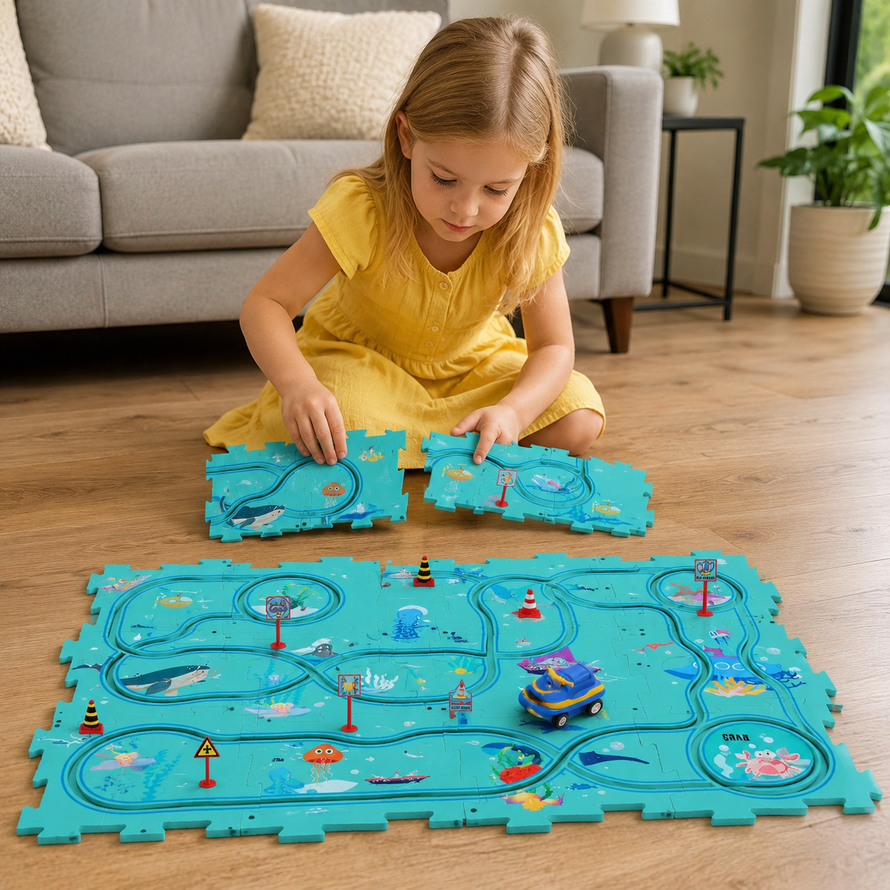 RaceGrove | Kids Car Track Set Snap