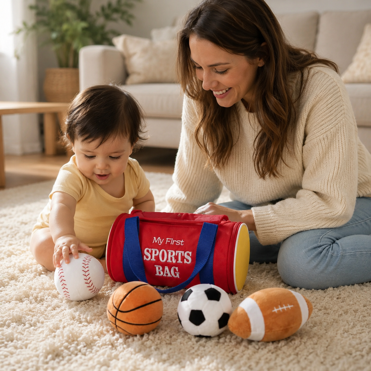 SportBudz | Baby Plush Sports Toy Bag