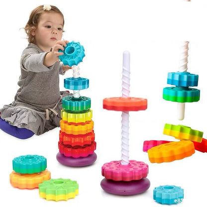 StackoRing | Rainbow Stacking Ring Tower Toddler