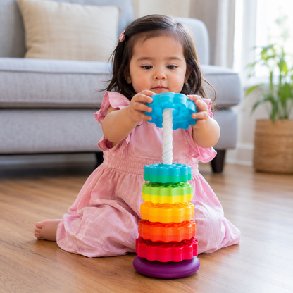 StackoRing | Rainbow Stacking Ring Tower Toddler