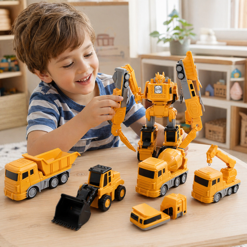 VehicoBot | Magnetic Transform Robot Play Set