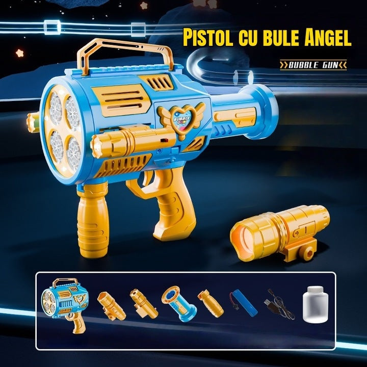AngelBubz Electric Bubble Gun LED Kids 2