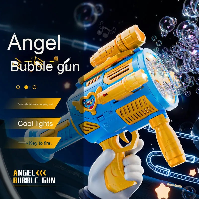 AngelBubz Electric Bubble Gun LED Kids 4