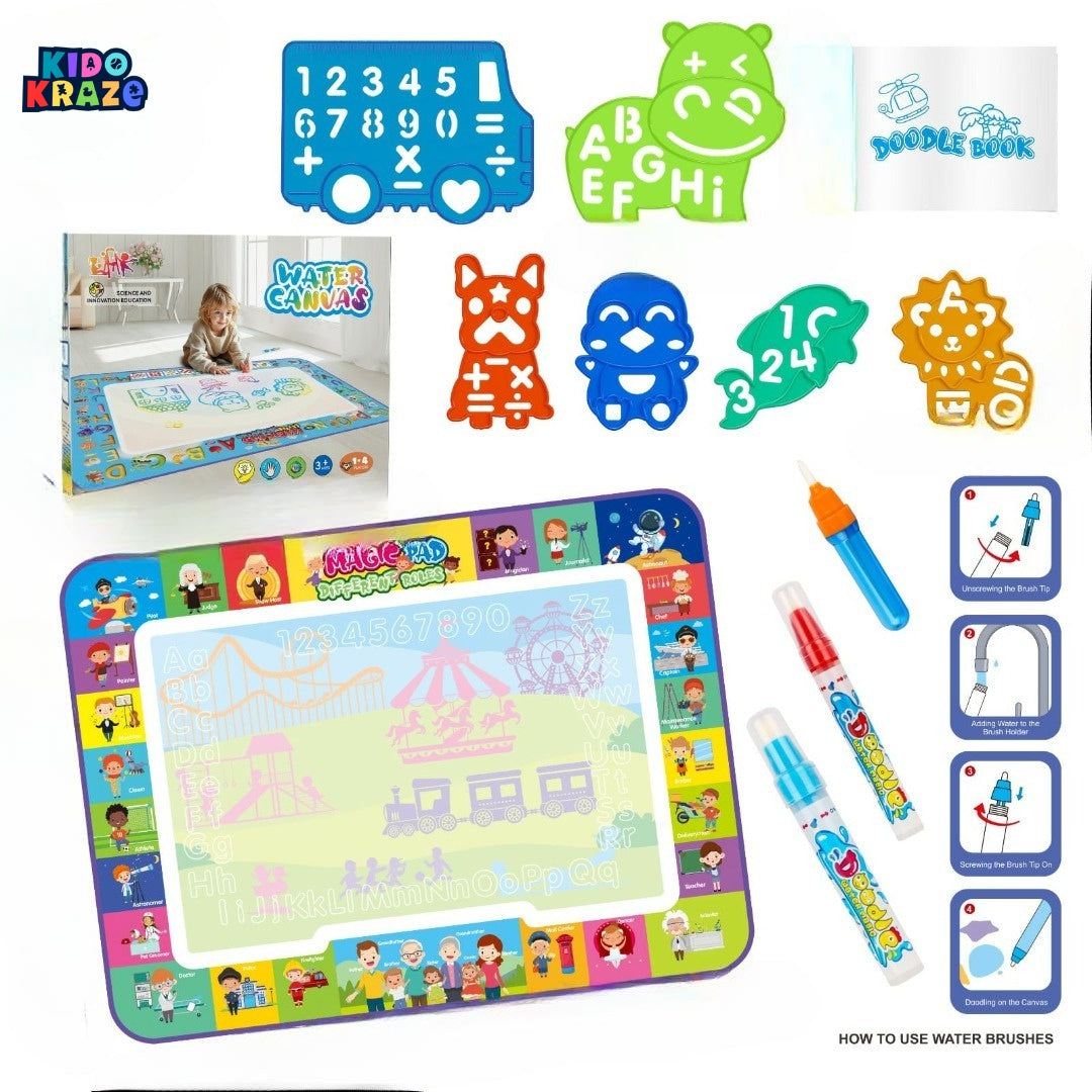 AquaDoodle Water Drawing Mat Kids Toddler 1