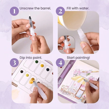AquaTint Watercolour Painting Kit for Kids 5