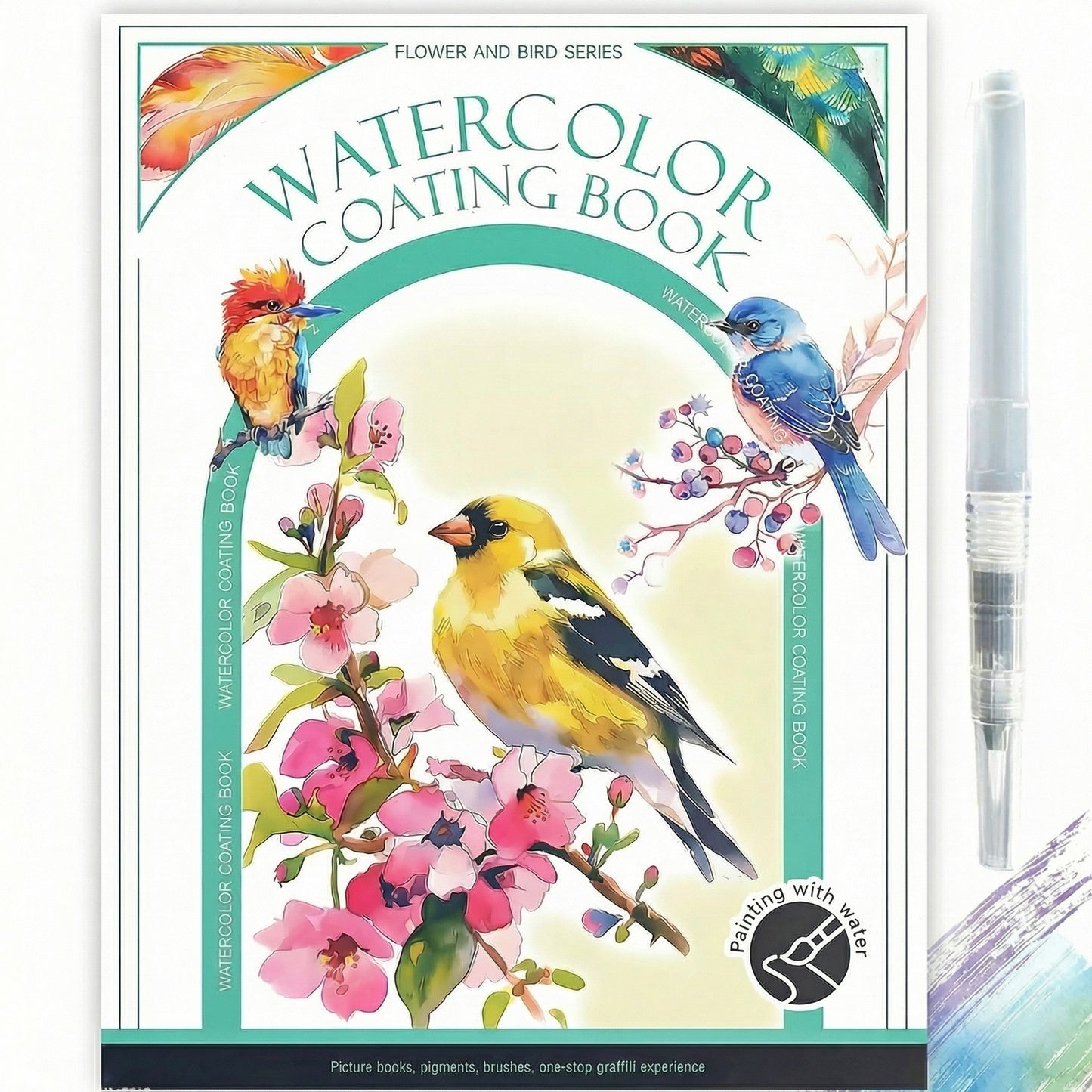AquaTint Watercolour Painting Kit for Kids 7
