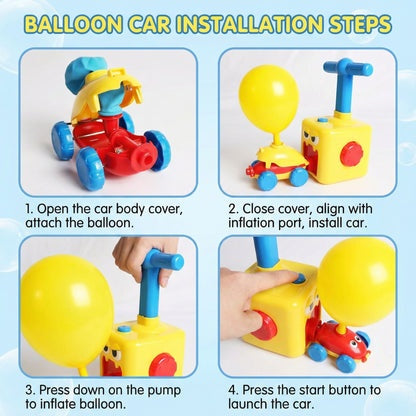 BalloonDash Balloon Powered Car Launcher Kids 4