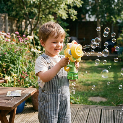 BloomBubz Sunflower Bubble Machine LED Kids 3