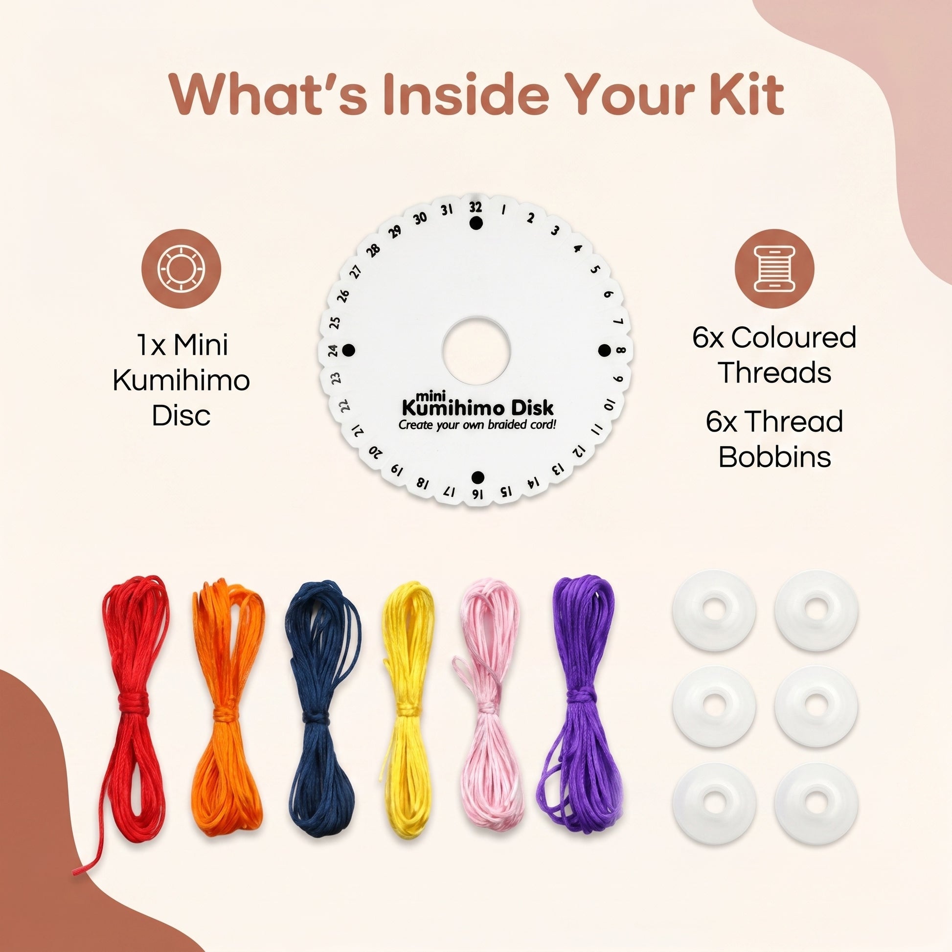 BraidBloom Kumihimo Bracelet Kit Kids Crafts 1