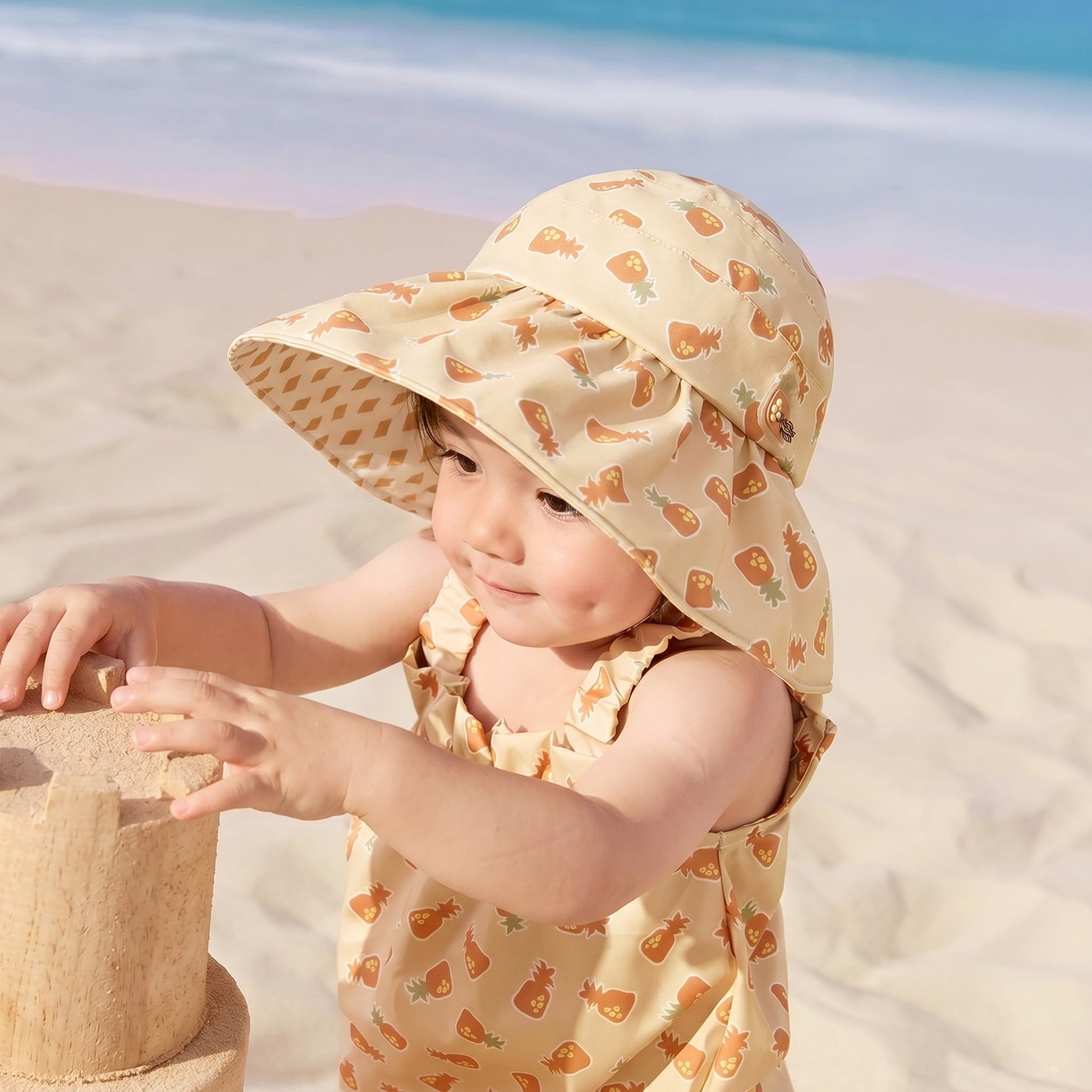 BreezeShield Baby Sun Hat Wide Brim 2