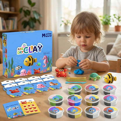 ClayCreekKidz Air Dry Clay Animal Kit 2