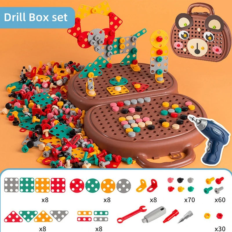 CraftForge Kids Toolbox Set Mini Drill 3