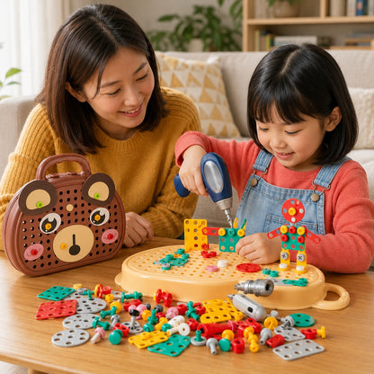 craftforge kids-toolbox-set-with-drill 3