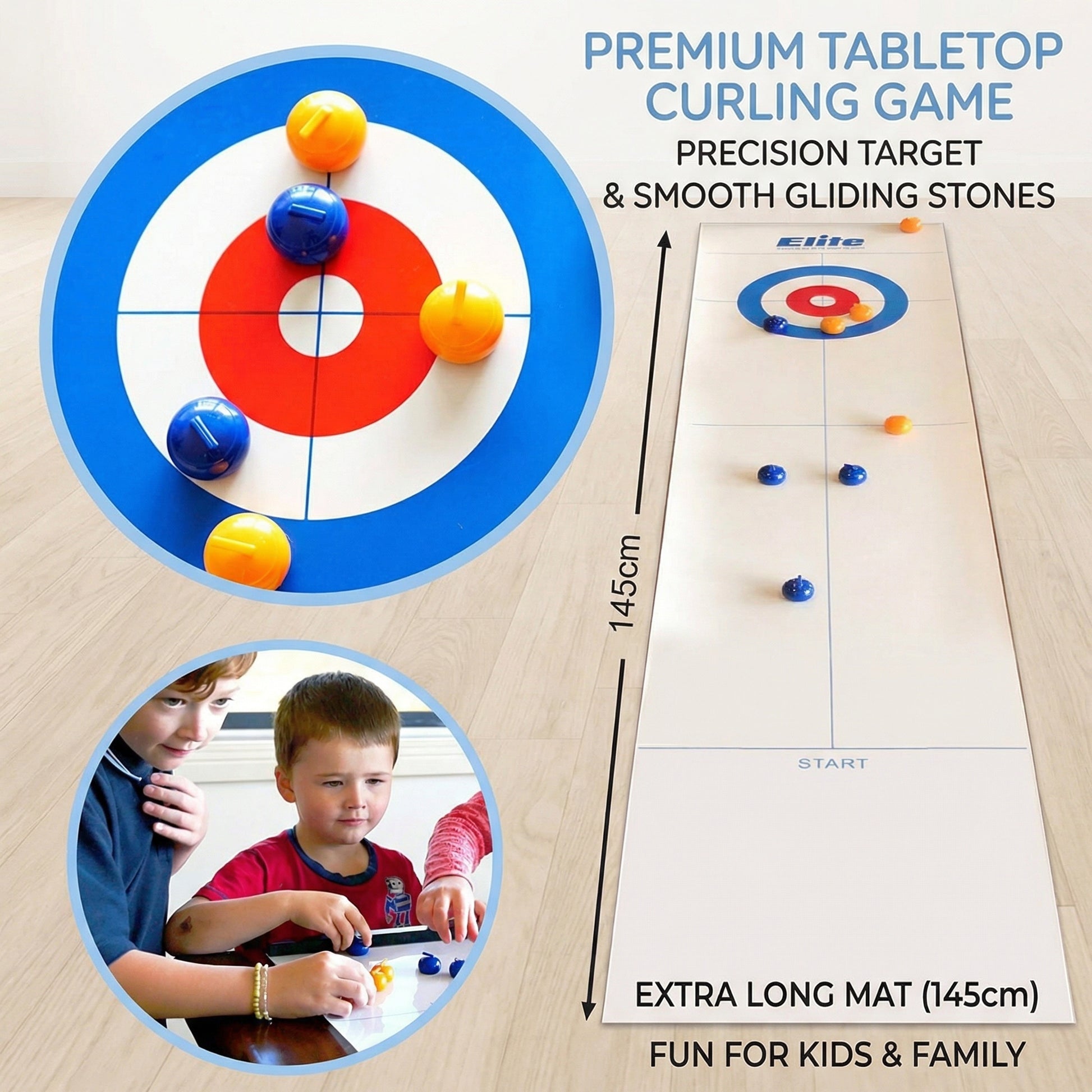 CurlDash Table Curling Game Set Kids 1