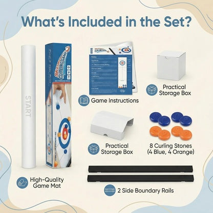 CurlDash Table Curling Game Set Kids 3