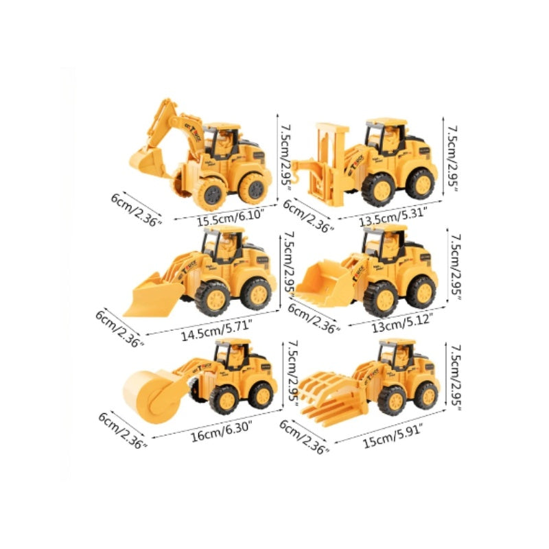 Kids Construction Vehicles Toy Set 3