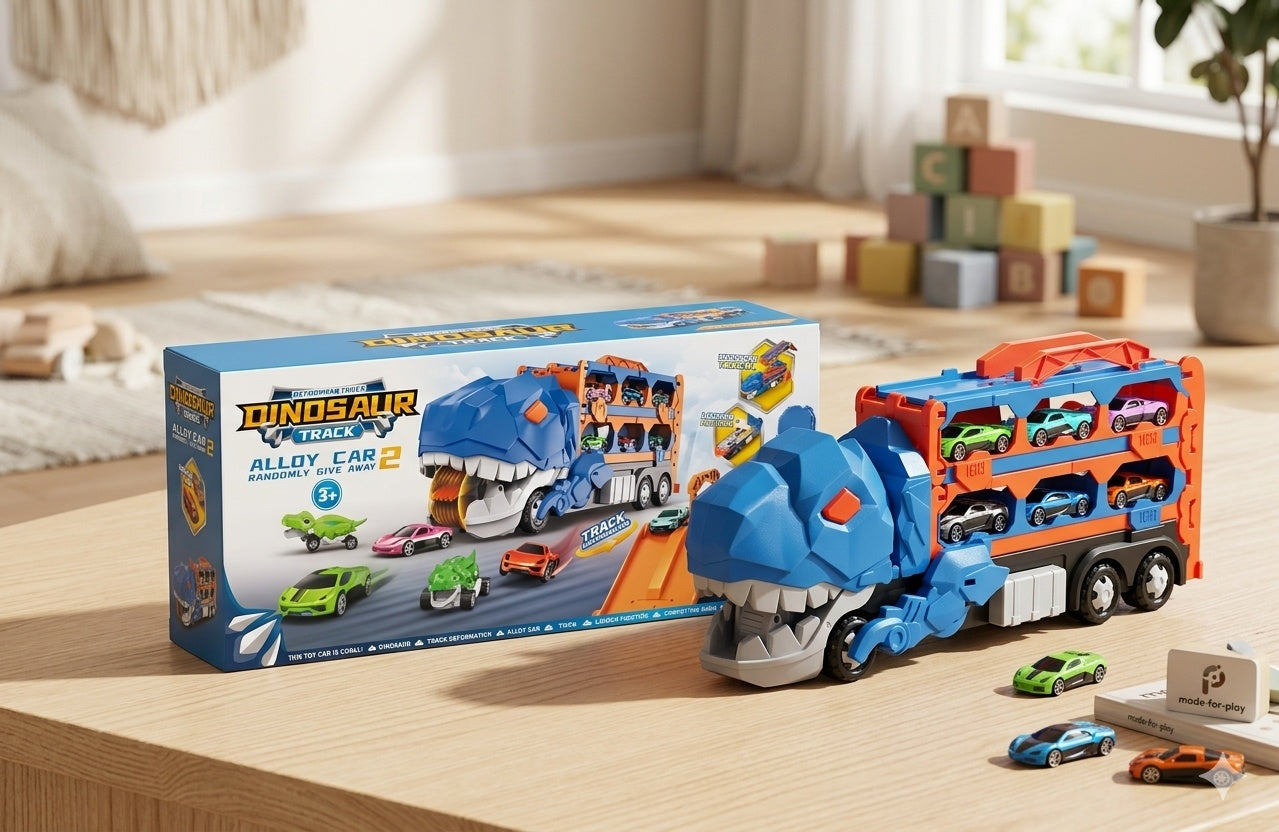DinoHaul Dinosaur Truck Race Track Car 1