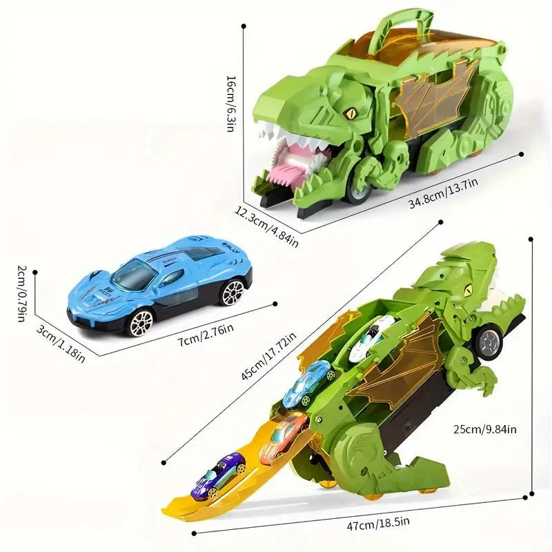 DinoLaunch Dinosaur Transform Truck Toy Kids 1
