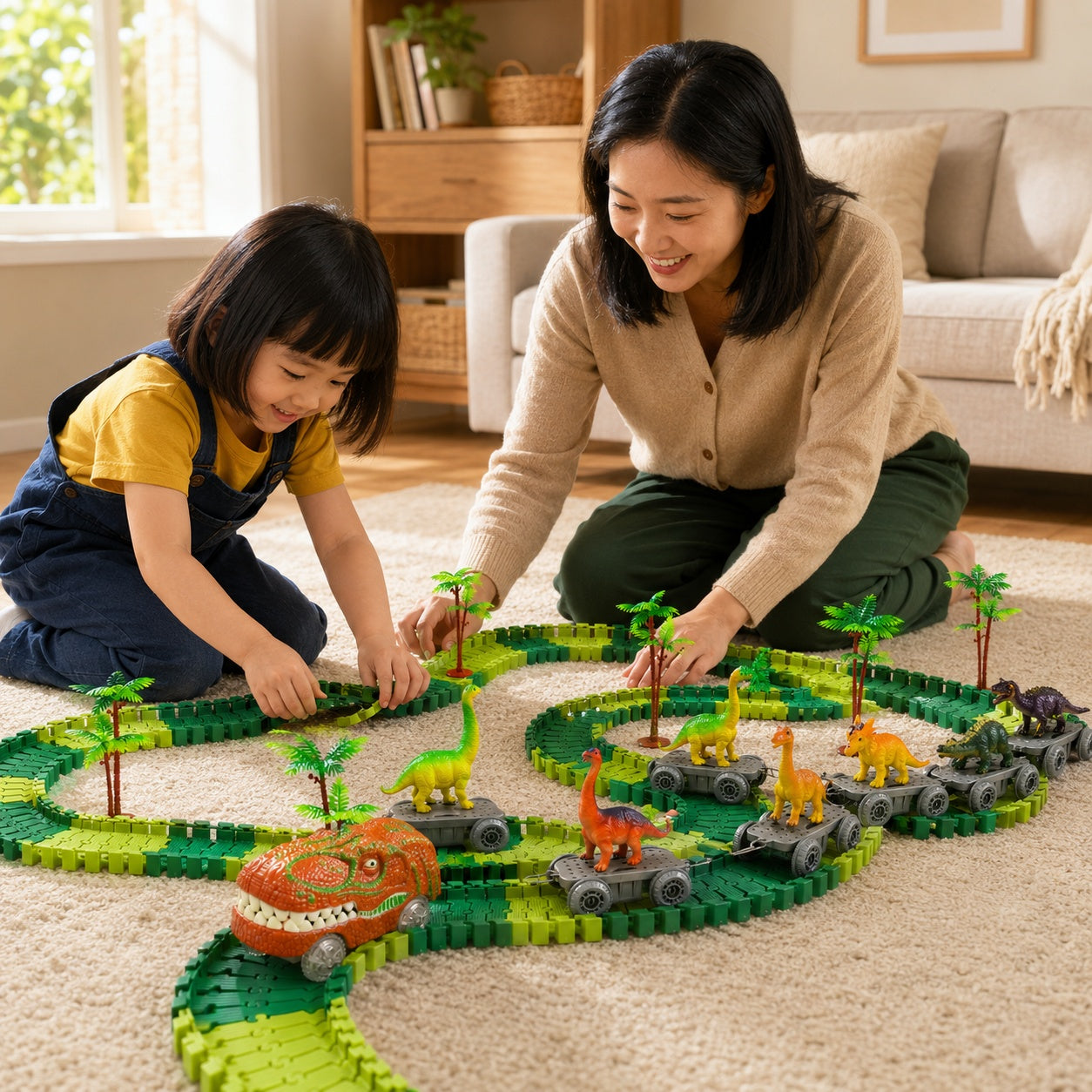 dinolaunch dinosaur-race-track-for-kids 3
