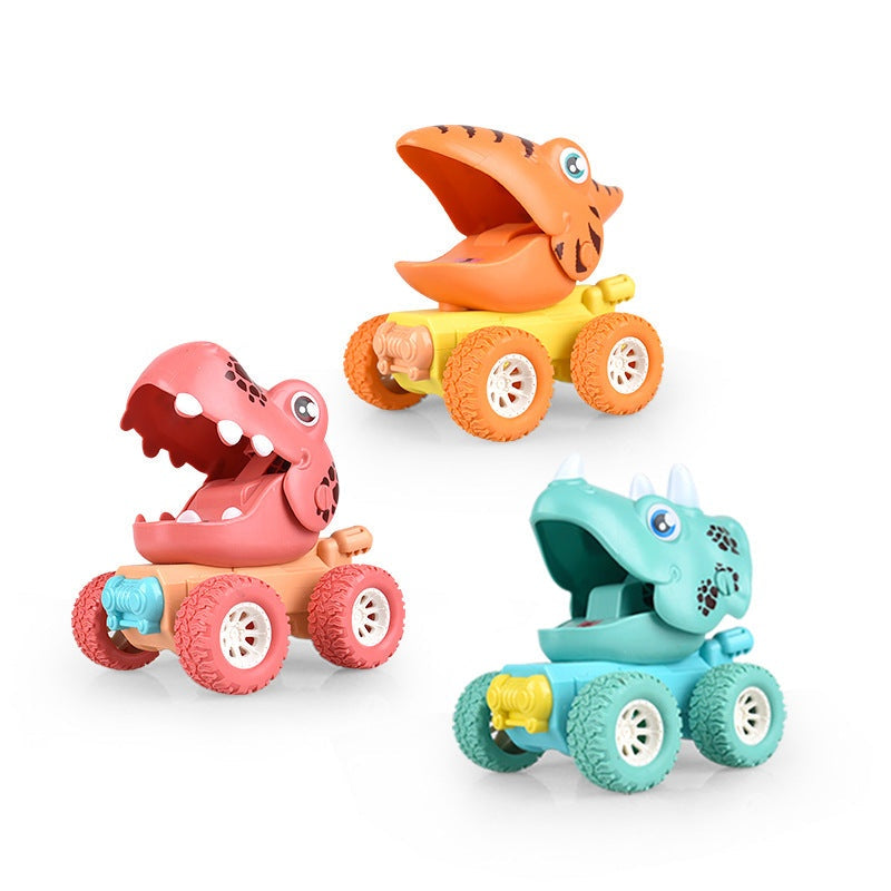DinoRush Pull Back Dinosaur Truck Toy 2