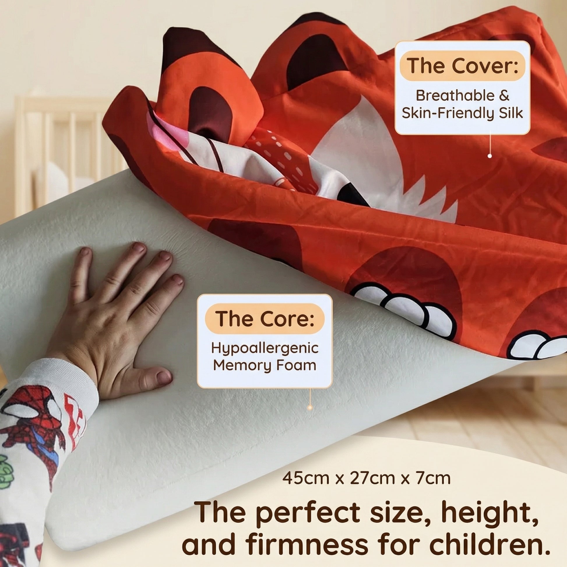 DreamNook Kids Toddler Cuddle Pillow Animal 3