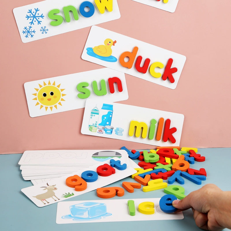 LetterLoom | Kids Spelling Game Wooden Letters