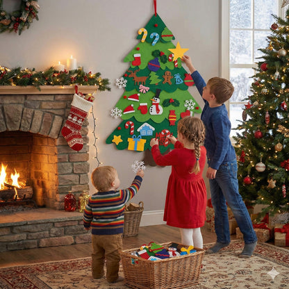 FeltGrove Felt Christmas Tree Kids Montessori 2