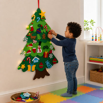 FeltGrove Felt Christmas Tree Kids Montessori Scene 2