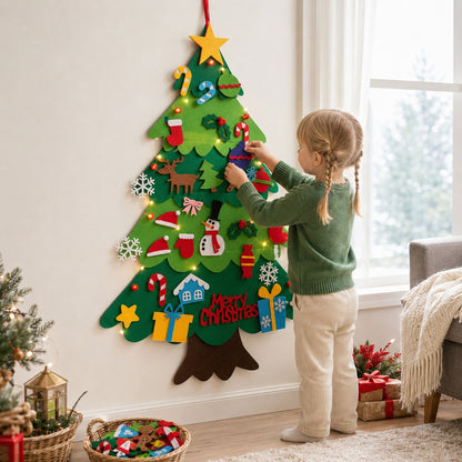 FeltGrove Felt Christmas Tree Kids Montessori Scene 3