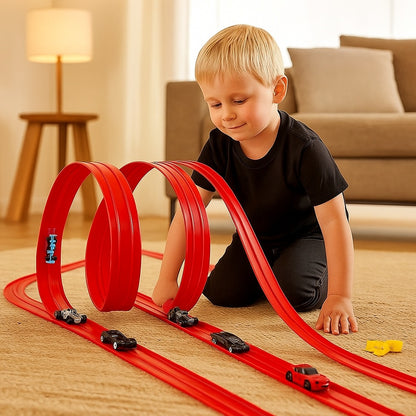 FlexiRacer Flexible Race Track Set Kids 2