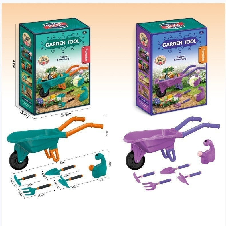 GardenTotz Kids Wheelbarrow Gardening Tool Set 2