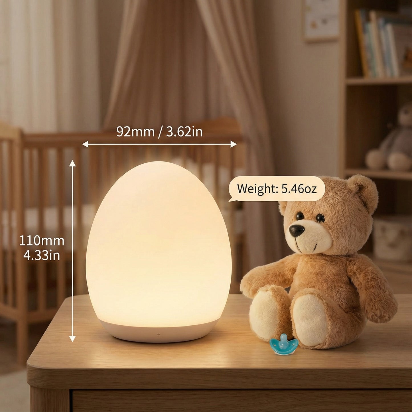 GlowEggz Silicone Night Light Colour Changing 2