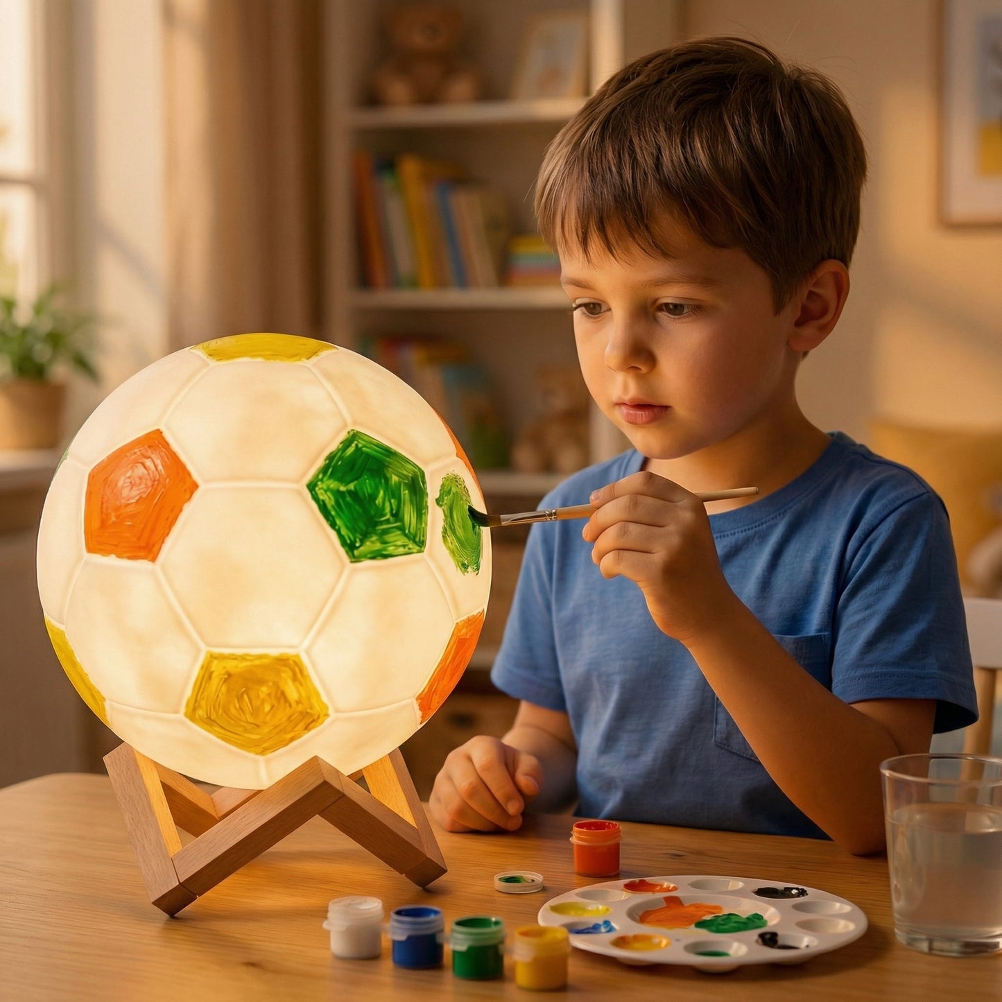 GlowKick Paint Football Night Light Kids 1