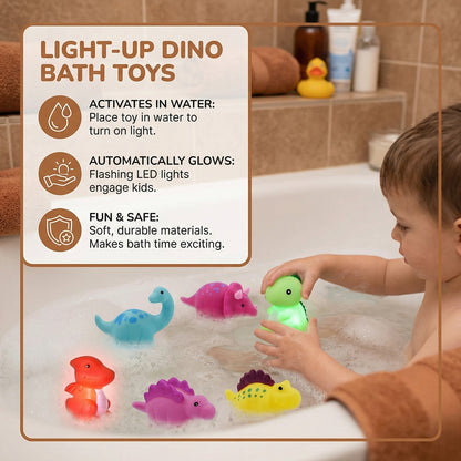 GlowRex Light Up Dinosaur Bath Toy 3